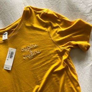 Old Navy luxe slogan tee